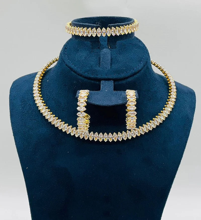 Calvin Swiss Elegant Royal Sparkle Jewelry Set | Bridal & Evening Collection