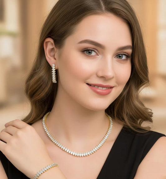 Calvin Swiss Elegant Royal Sparkle Jewelry Set | Bridal & Evening Collection