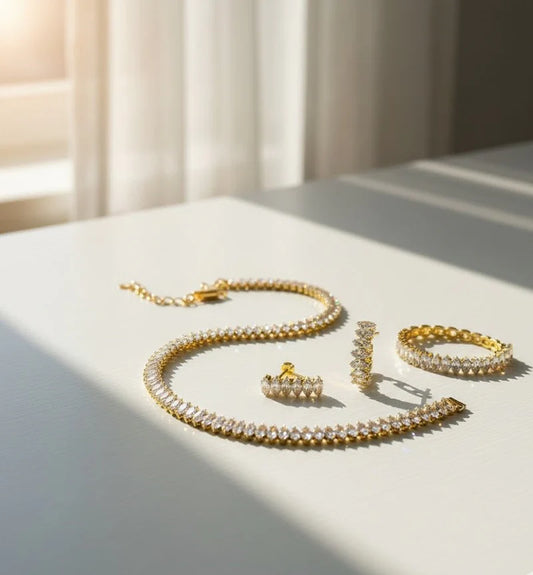 Calvin Swiss Elegant Royal Sparkle Jewelry Set | Bridal & Evening Collection